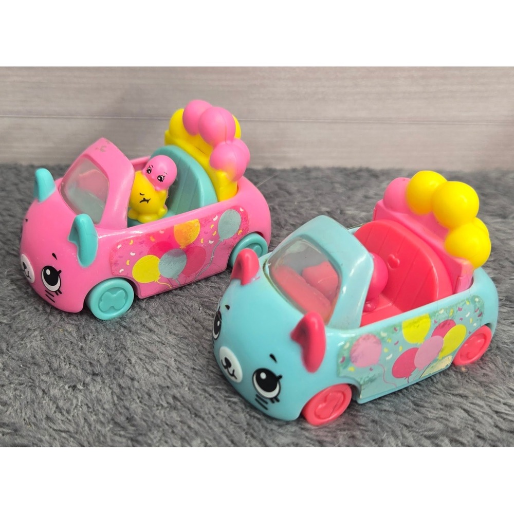 Shopkins Happy Places Royal Trends Convertible Cars Pink Blue McDonald's 2019